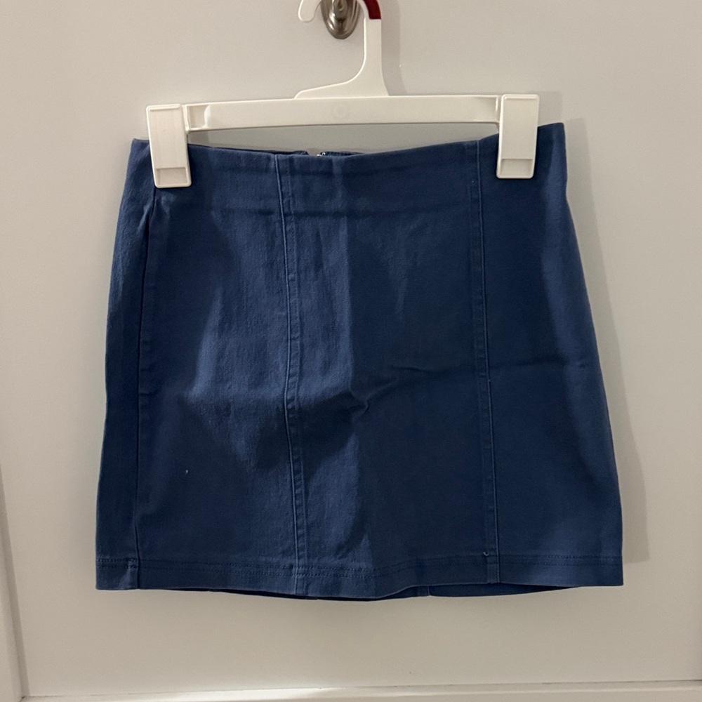 Soft dusty blue skirt